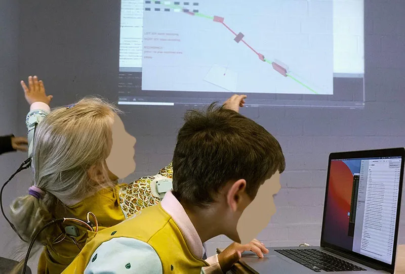 TheraTex — textile IMU sensor node, electronics integration detail