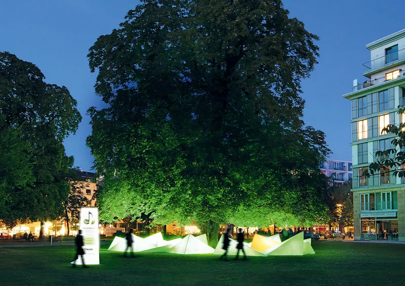 Tree Concert — interactive light and sound installation